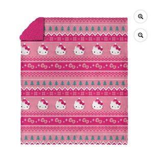 Hello Kitty silk touch Faux Shearling Trow  50X60